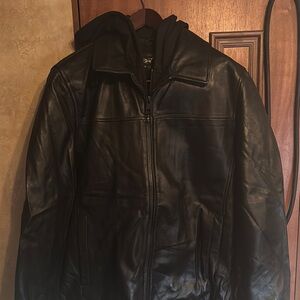 Men's Black Leather Jacket